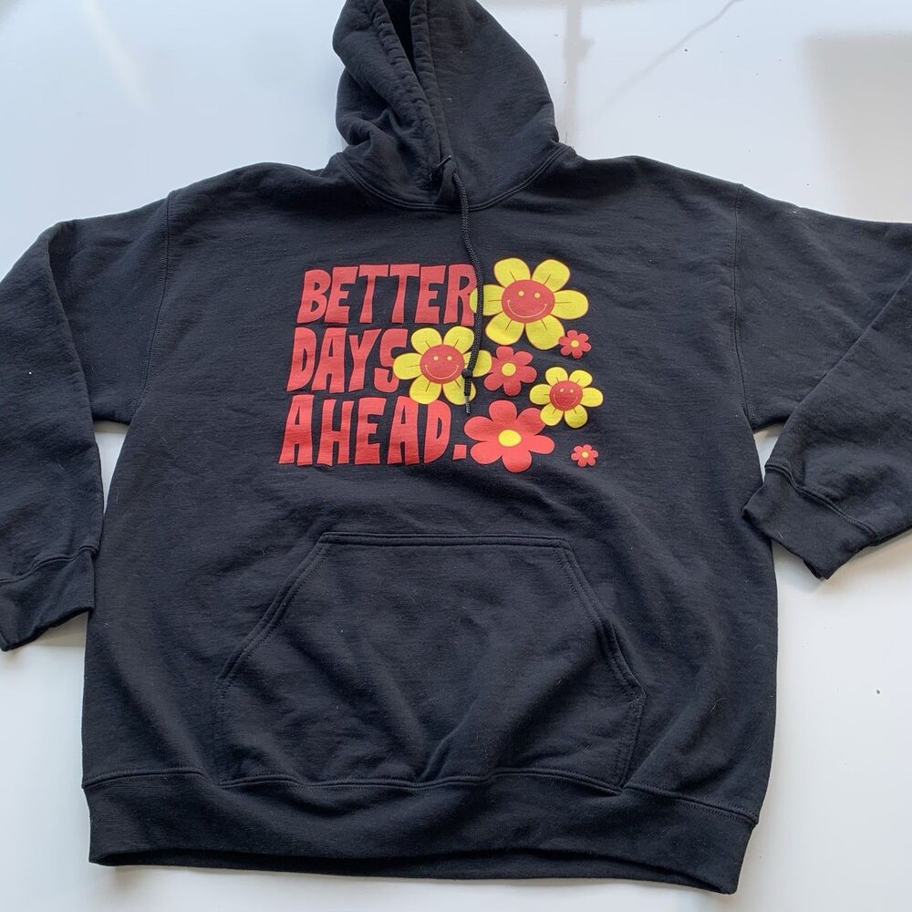 Goat Crew “Better Days Ahead” Hoodie Black Size L